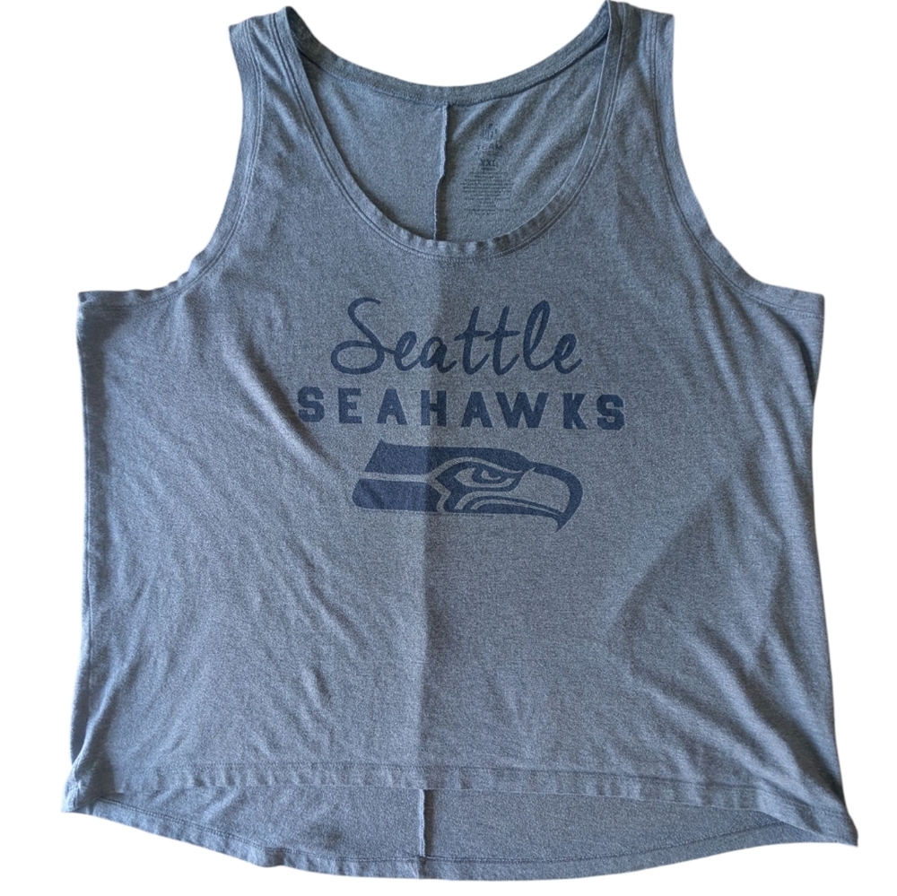 Seattle Seahawks NFL Team Apparel Tank Top Gray XXL